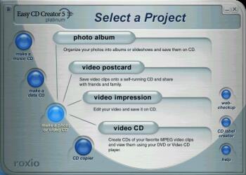 Make a Photo or Video CD - Click to enlarge